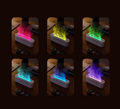 AuraGlow: RGB Flame Aroma Diffuser & Humidifie™️